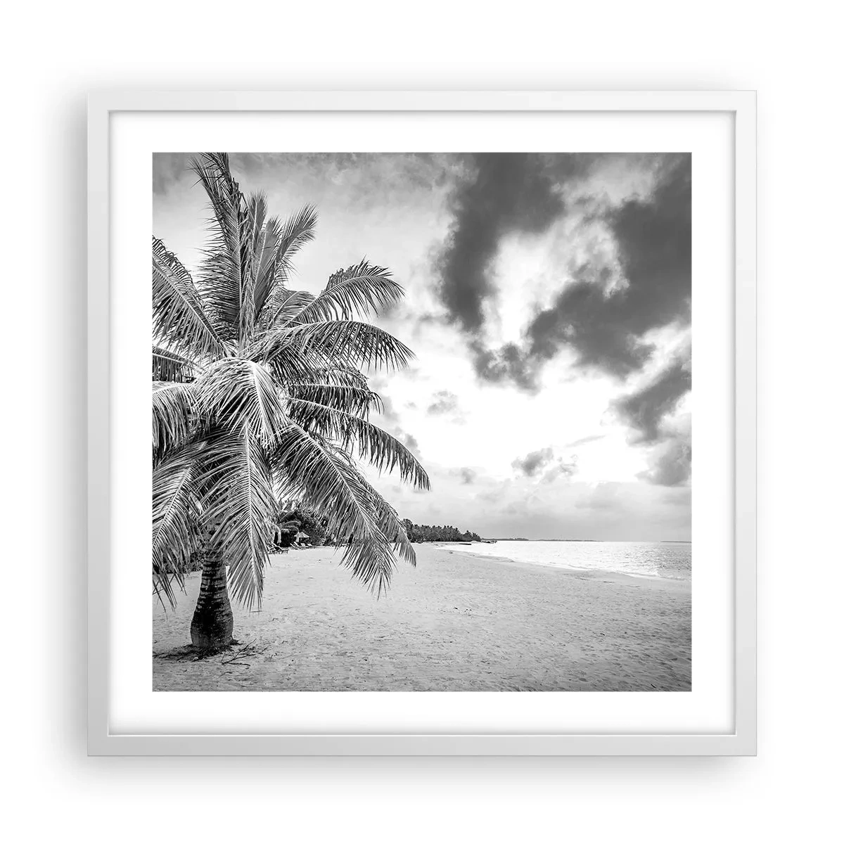 Pôster em moldura branca - Quando anseia por solidão... - 50x50 cm