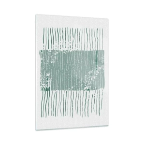 Quadro em vidro - Abstração marinha - 50x70 cm