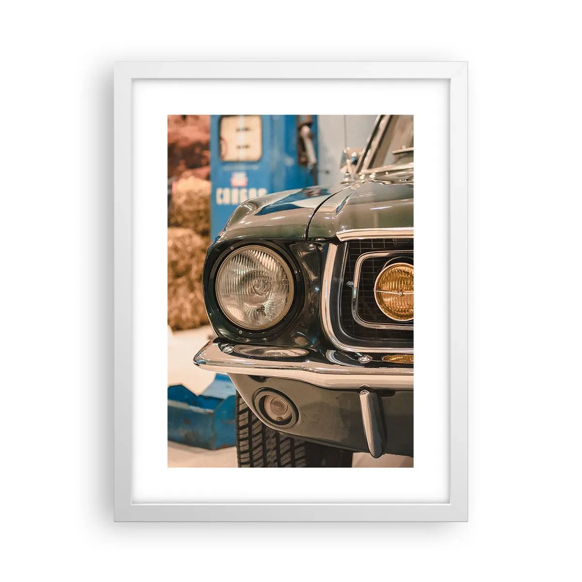 Pôster em moldura branca - Encontro com uma lenda - 30x40 cm