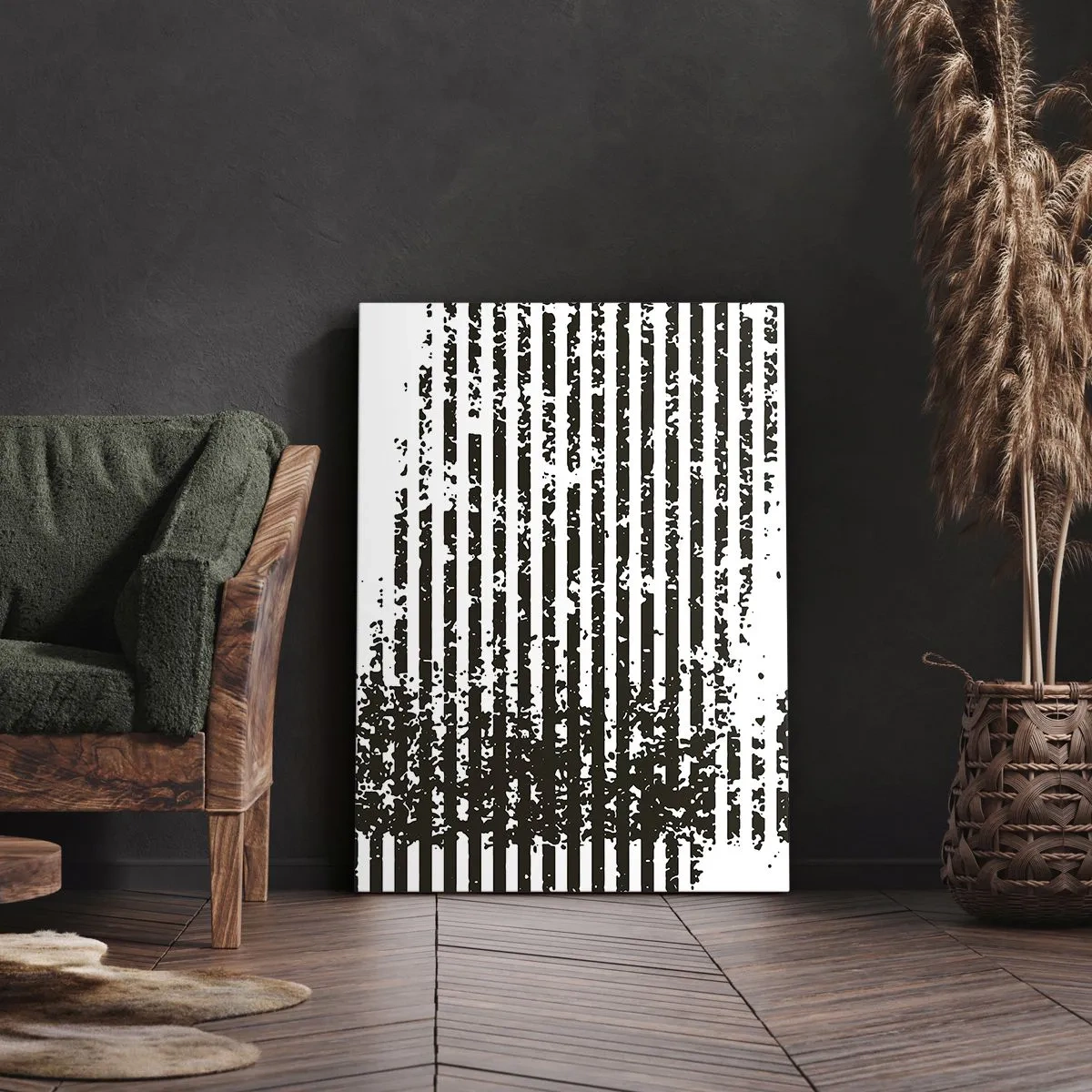 Quadro em tela - Ritmo e ruído - 50x70 cm