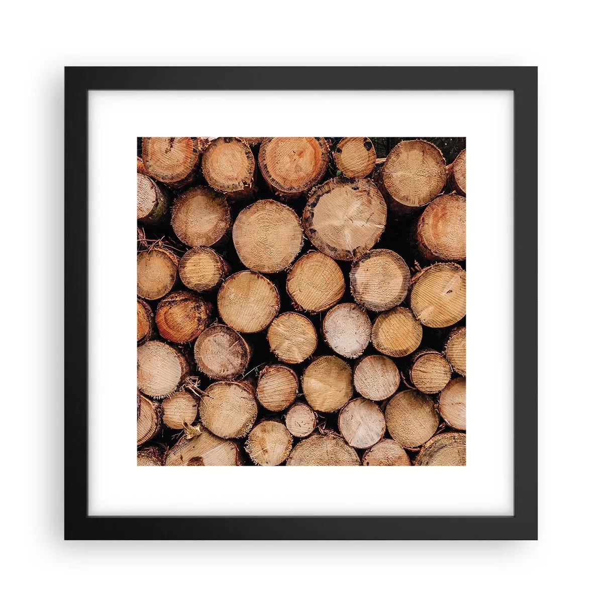 Pôster com moldura preta - Um novo começo - 30x30 cm