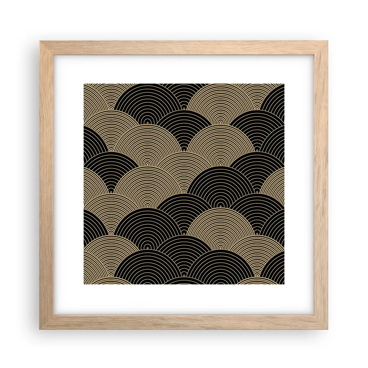 Pôster com moldura de carvalho claro - Unidade na multiplicidade - 30x30 cm