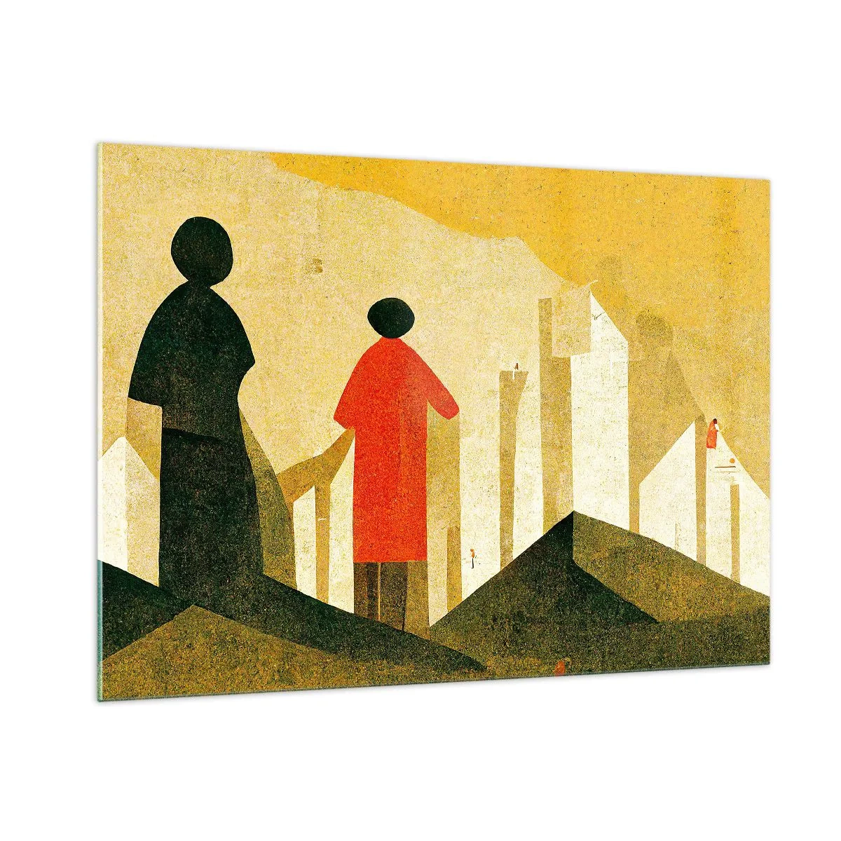 Quadro em vidro - Ainda há um longo caminho a percorrer - 100x70 cm