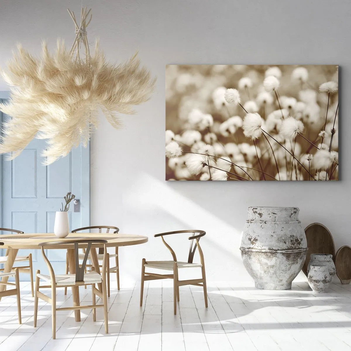 Quadro em tela - Campos felpudos - 120x80 cm