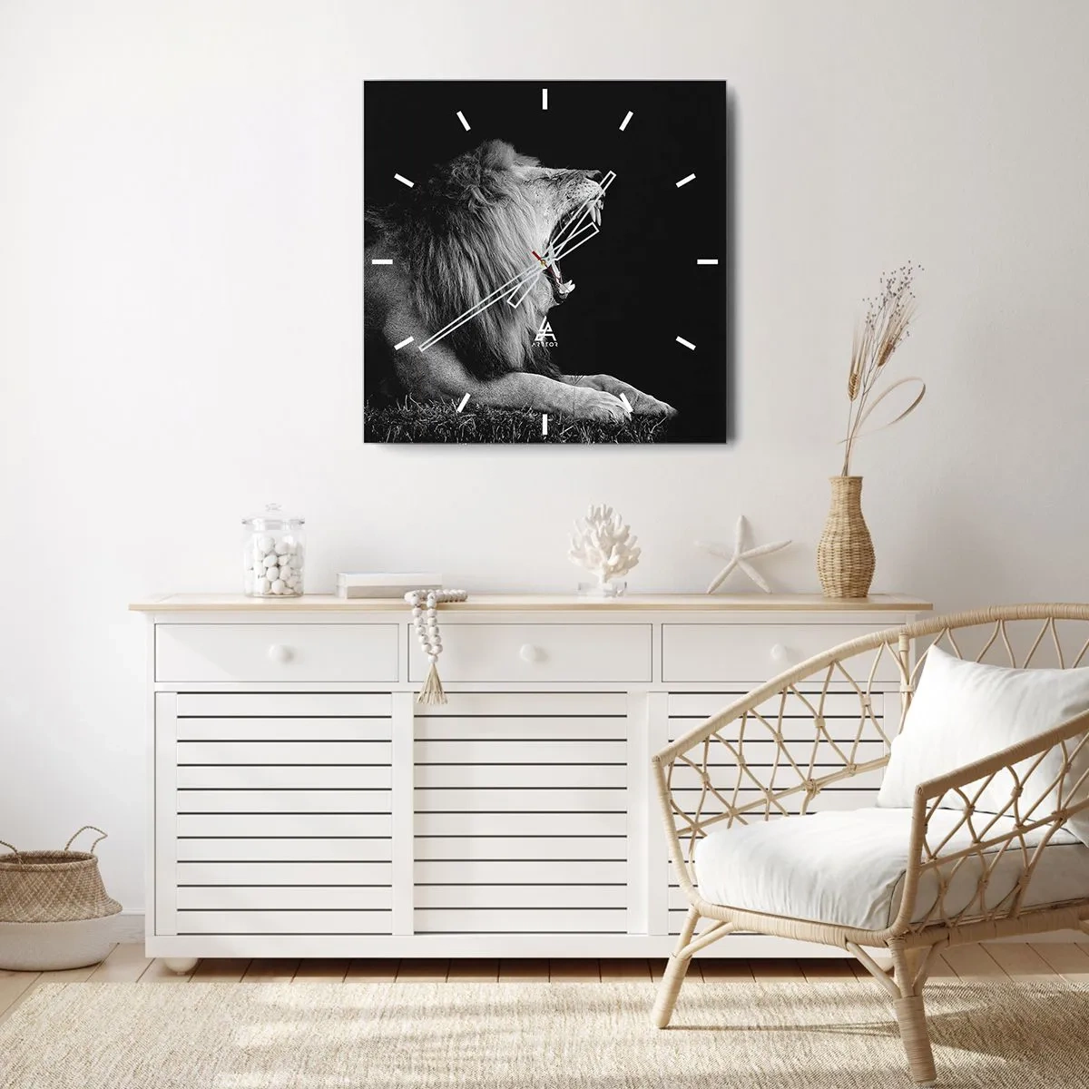 Relógio de parede - Relógio em vidro - Sem dúvida alguma - 30x30 cm