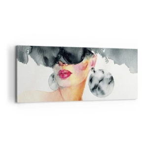 Quadro em tela - O segredo da elegância - 120x50 cm