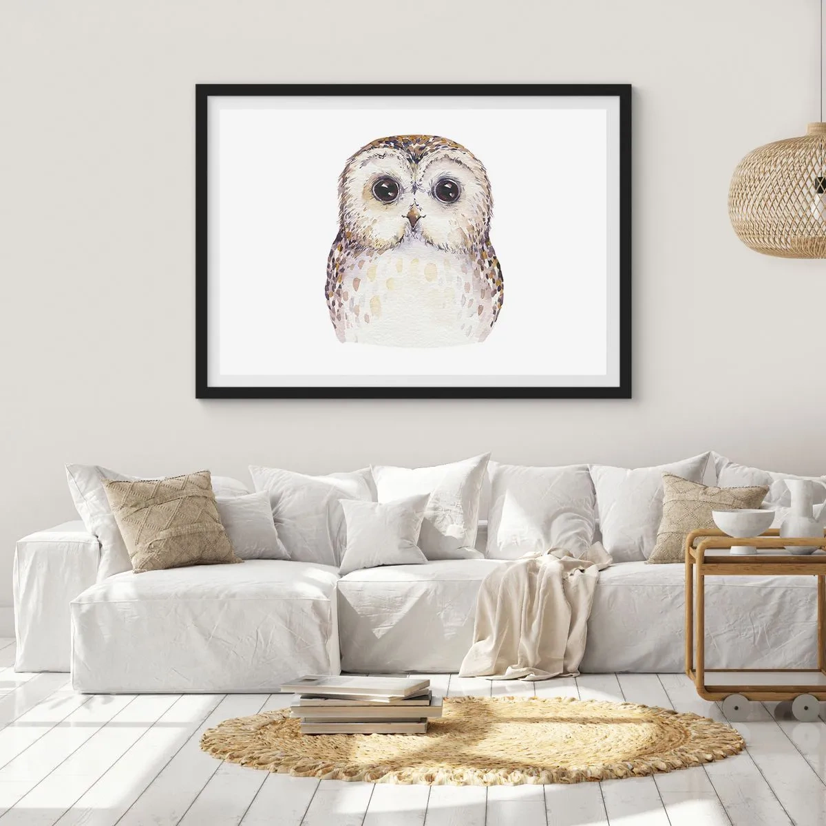 Pôster com moldura preta - Olhe-me nos olhos - 100x70 cm