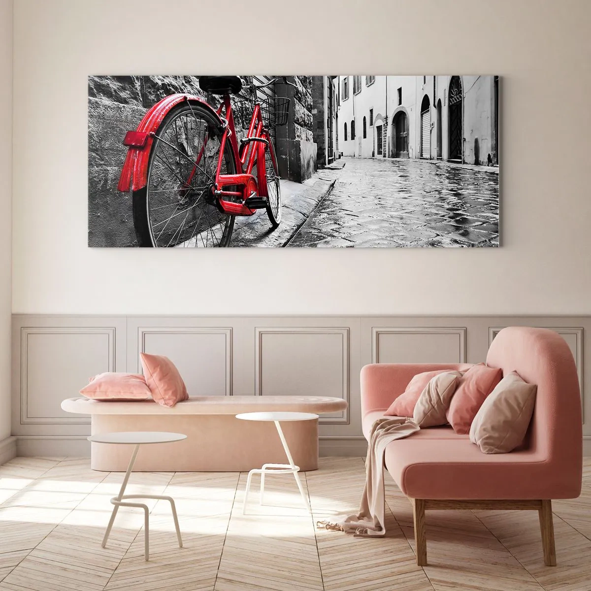 Quadro em vidro - A verdadeira beleza não envelhece - 90x30 cm
