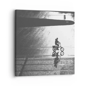 Quadro em tela - Em frente, pela cidade - 30x30 cm