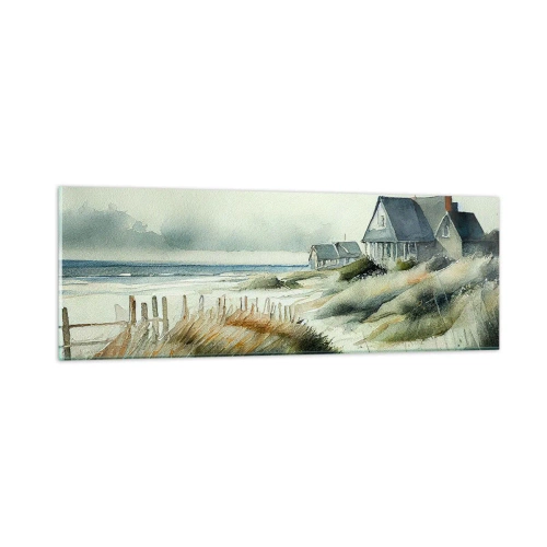 Quadro em vidro - Longe da agitação - 90x30 cm