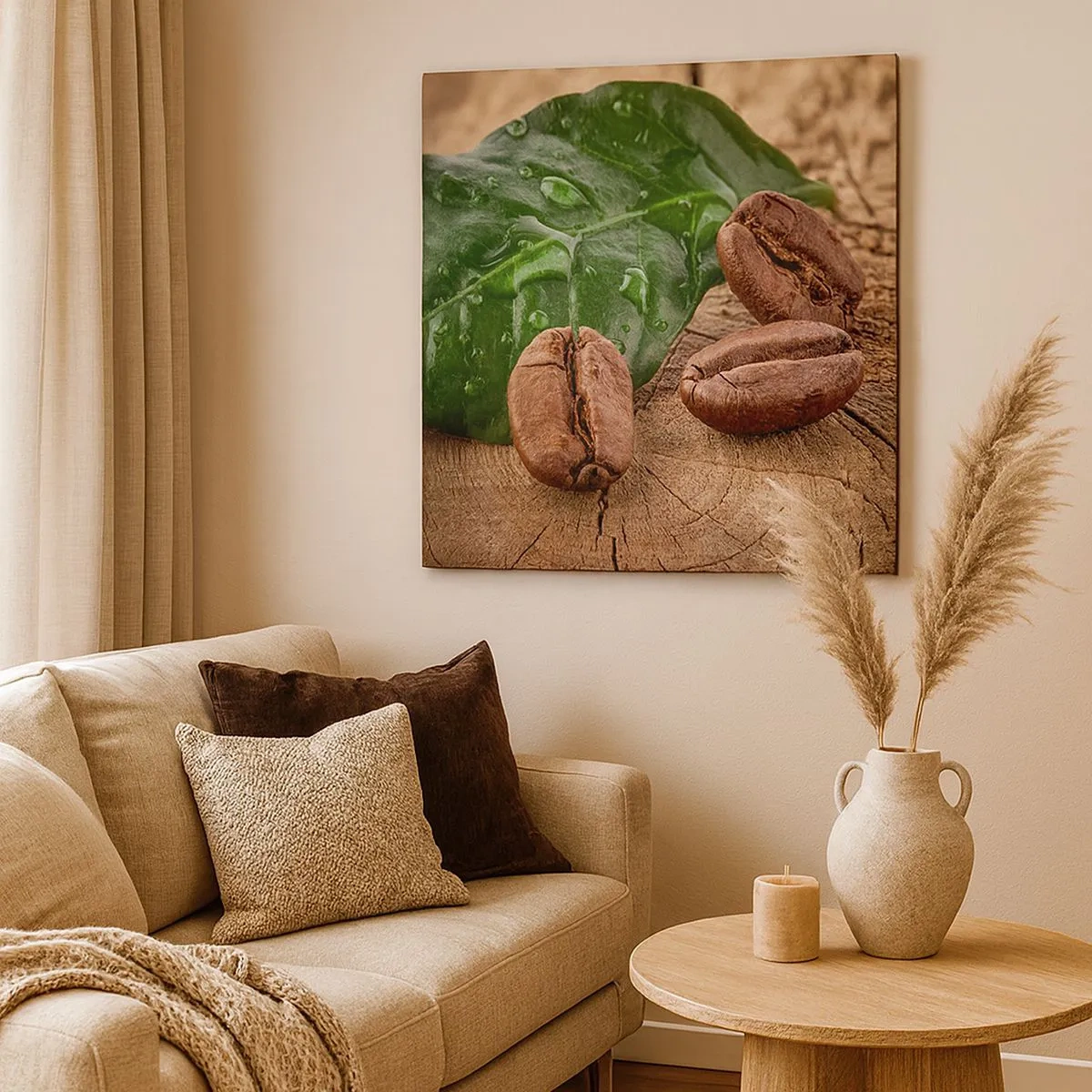 Quadro em tela - Preto e verdadeiro - 30x30 cm