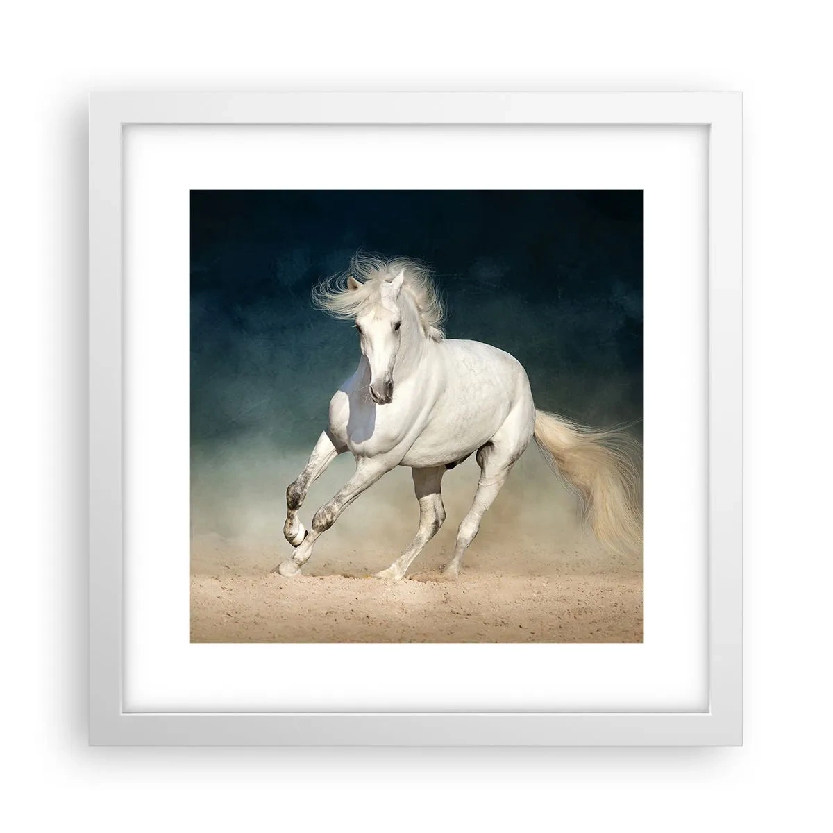 Pôster em moldura branca - Liberdade em seu estado puro - 30x30 cm