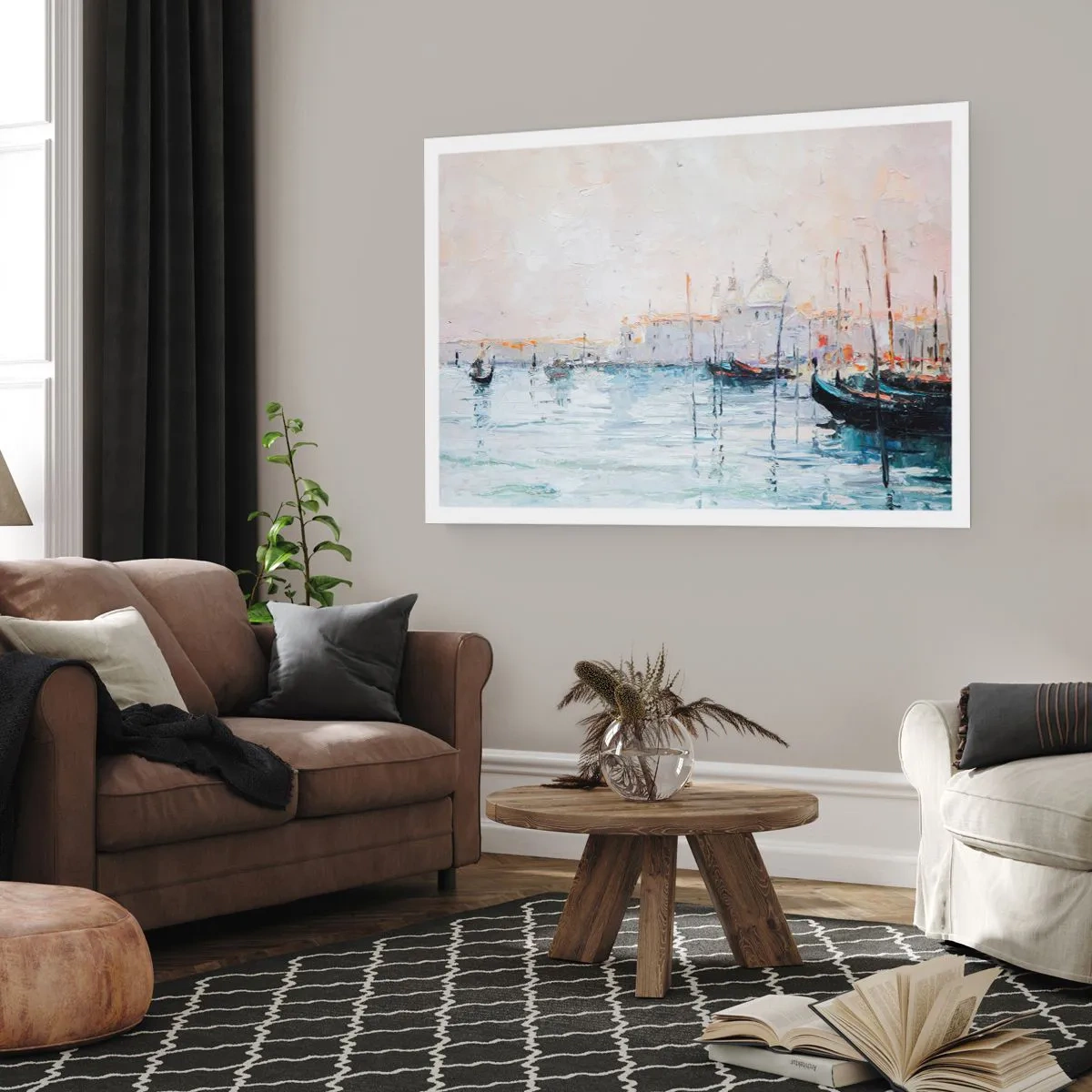 Pôster - Além da água, atrás do nevoeiro - 40x30 cm