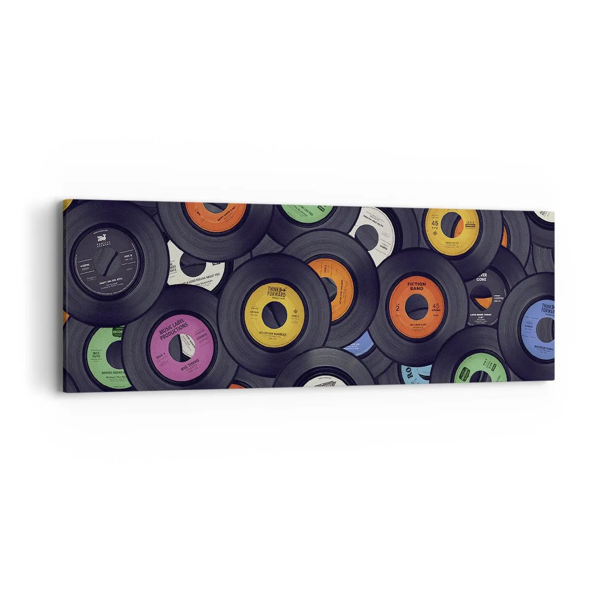 Quadro em tela - Cores dos clássicos - 90x30 cm