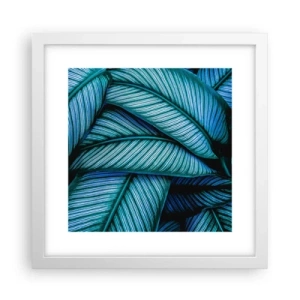 Pôster em moldura branca - Linhas de vida - 30x30 cm