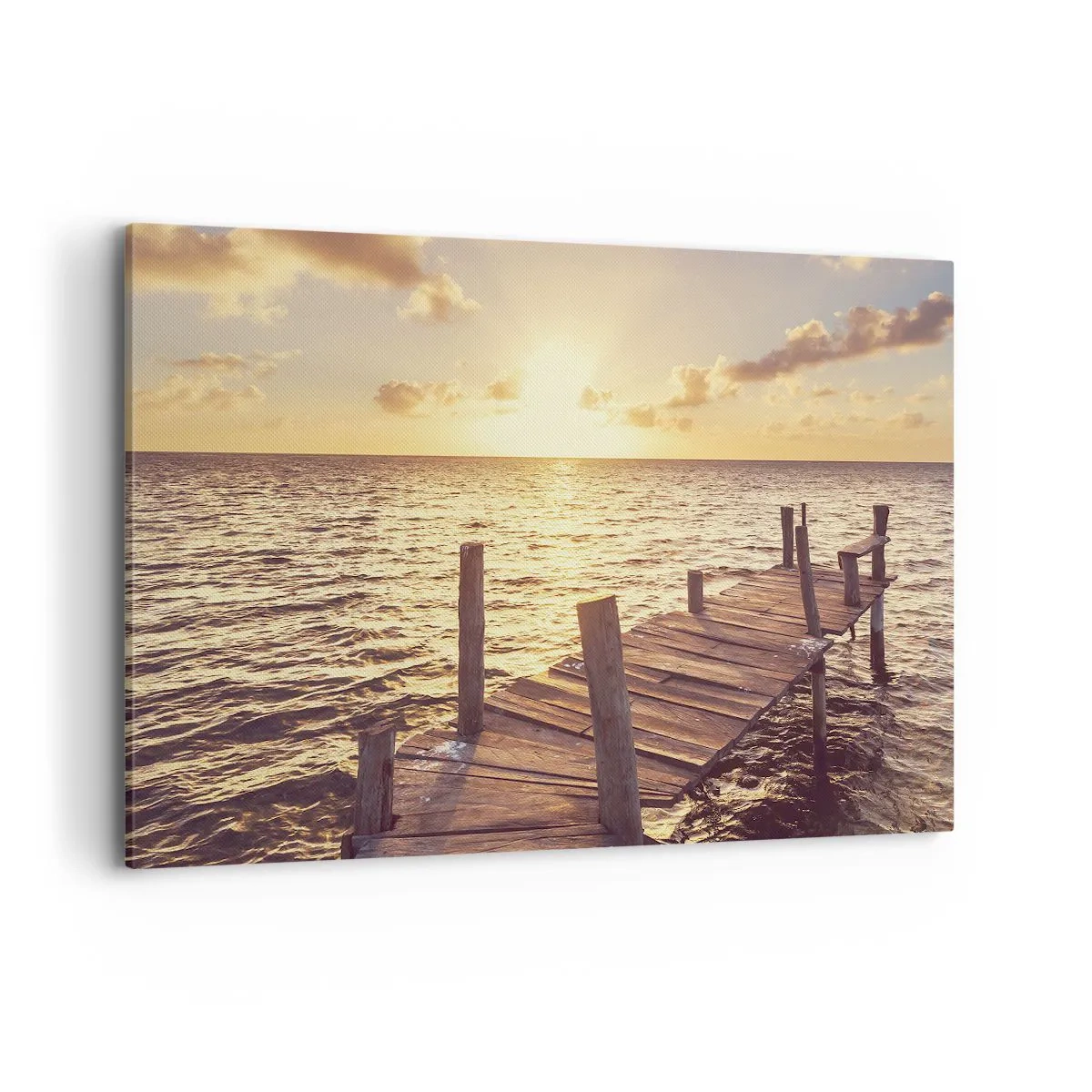 Quadro em tela - A terra dourada da gentileza - 120x80 cm