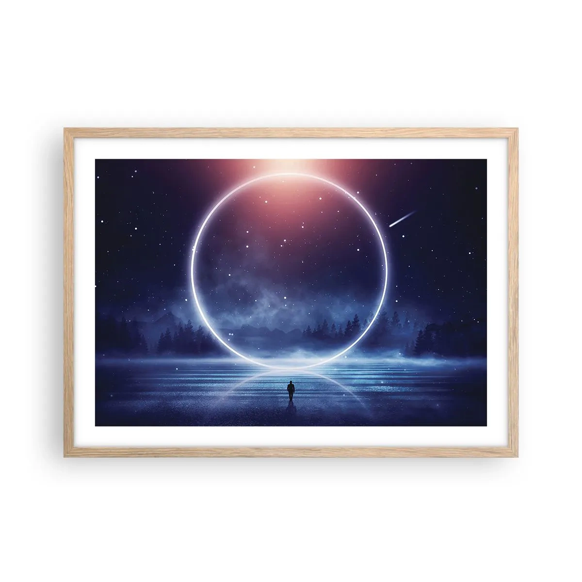 Pôster com moldura de carvalho claro - Eles já estão aqui... - 70x50 cm