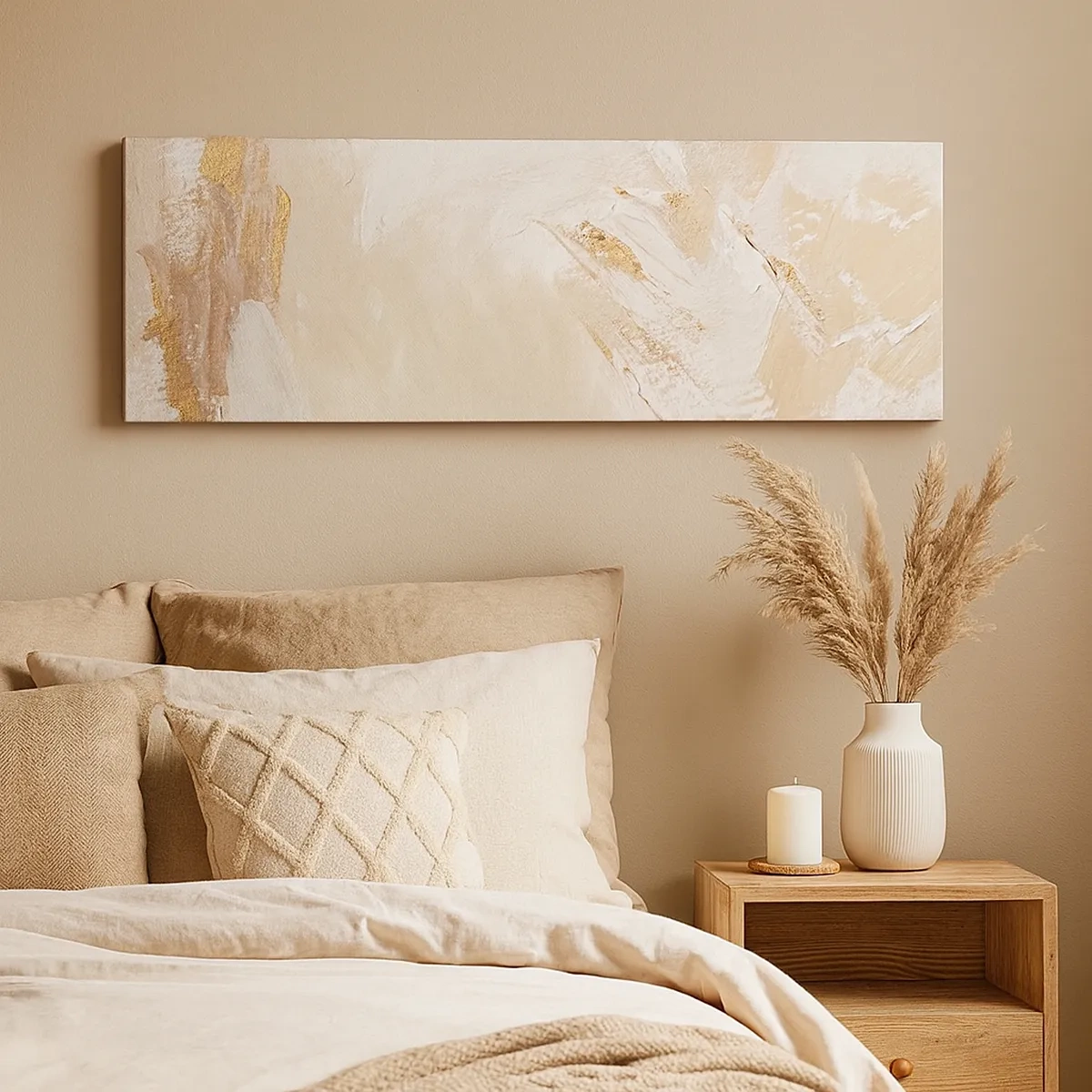 Quadro em tela - Composição pastel - 30x30 cm