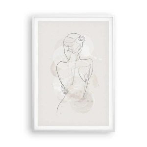 Pôster em moldura branca - Como um instrumento sensível - 70x100 cm