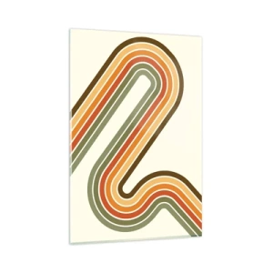 Quadro em vidro - Ziguezague para o destino - 80x120 cm