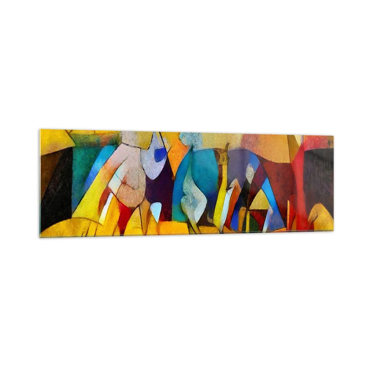 Quadro em vidro - Sol - vida - alegria - 160x50 cm