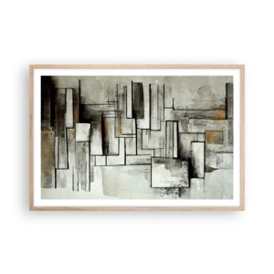 Pôster com moldura de carvalho claro - O poder da simplicidade - 91x61 cm