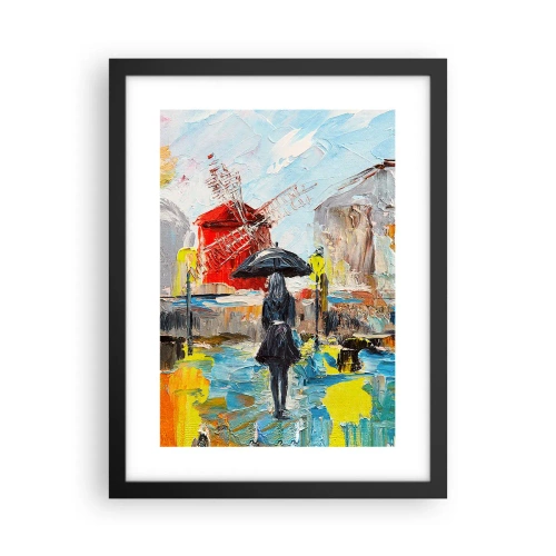 Pôster com moldura preta - Lendas parisienses - 30x40 cm
