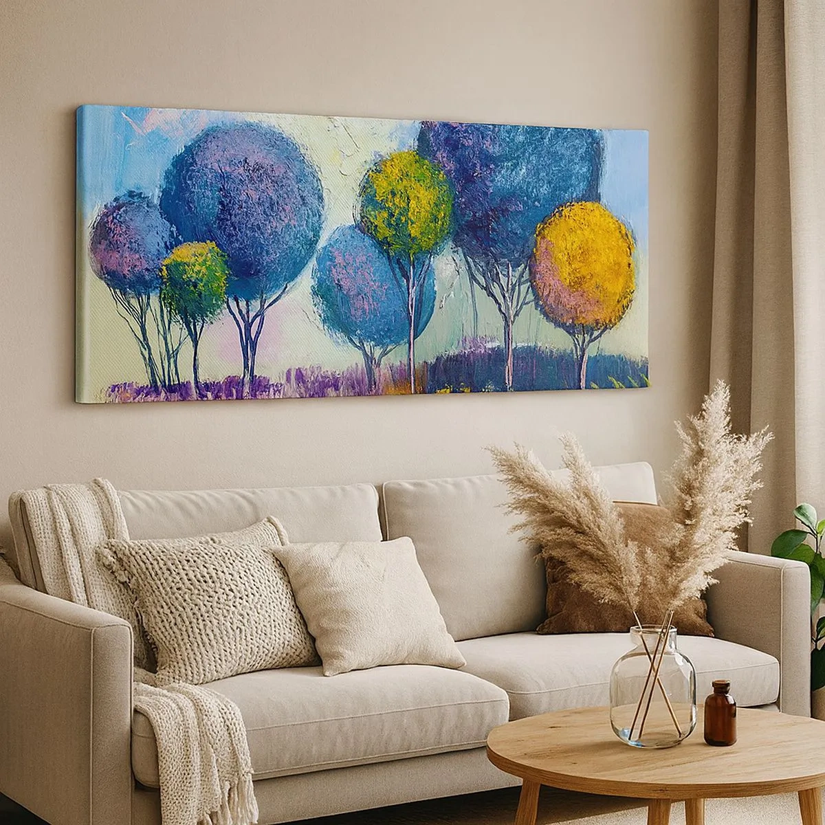 Quadro em tela - Esfera - a forma ideal - 100x40 cm