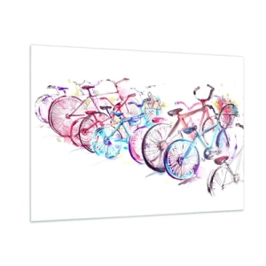 Quadro em vidro - Reunião do Clube Antimoto  - 100x70 cm