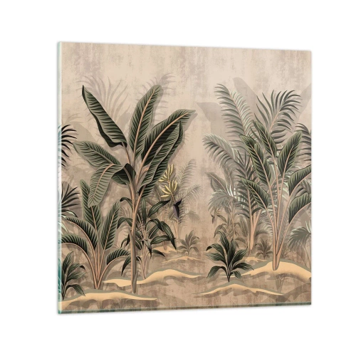 Quadro em vidro - Gravura em estilo colonial - 40x40 cm