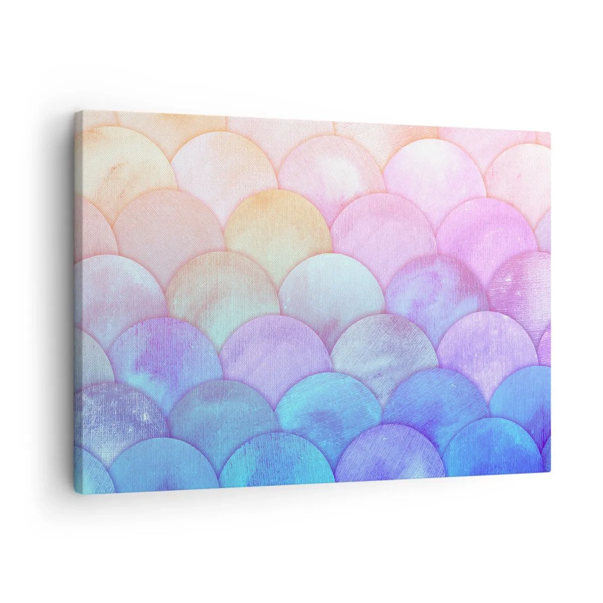 Quadro em tela - Escalas abstratas em tons pastéis - 70x50cm - Escala de pérola - Decoração de parede moderna para a sala de estar e quarto ARTTOR