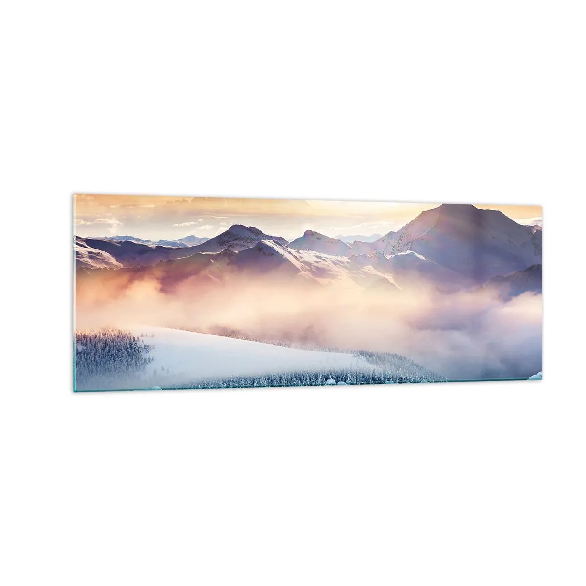 Quadro em vidro - O poder e a pureza da natureza - 140x50 cm