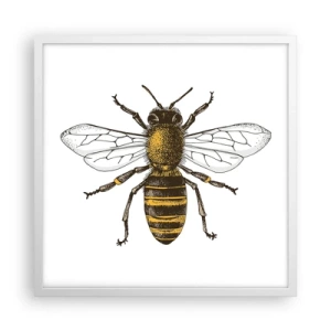 Pôster em moldura branca - Linda e boa - 50x50 cm