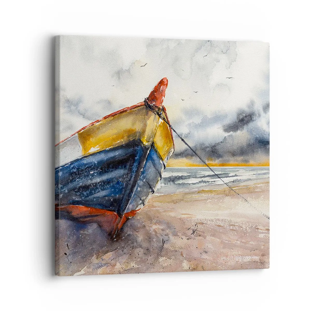 Quadro em tela - Descanse na costa - 30x30 cm