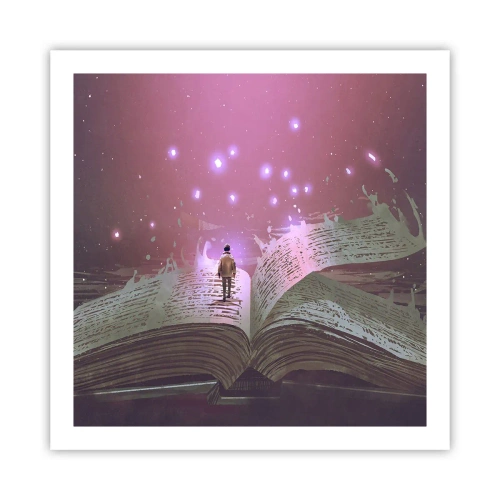 Pôster - Um convite para outro mundo - leia! - 60x60 cm