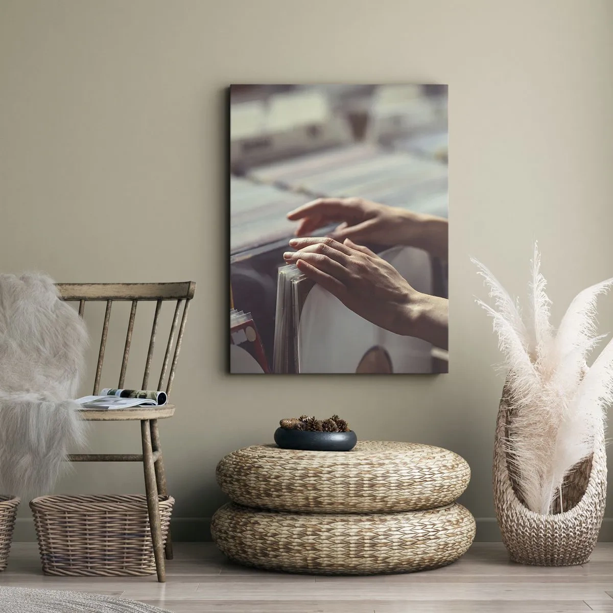 Quadro em tela - Em busca de emoções - 45x80 cm