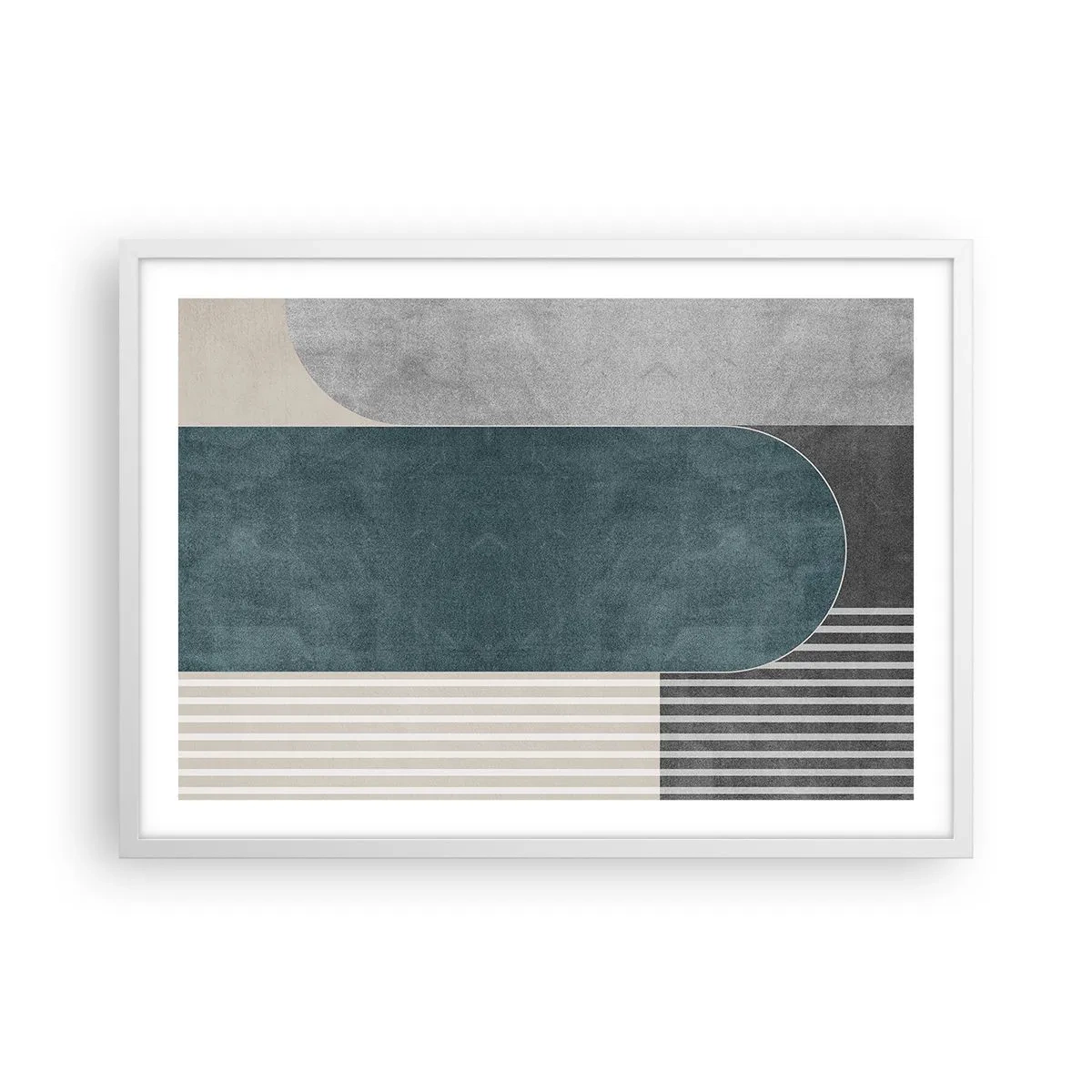 Pôster em moldura branca - Composição ao nível - 70x50 cm