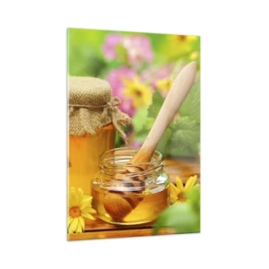 Quadro em vidro - Doce e floral - 50x70 cm