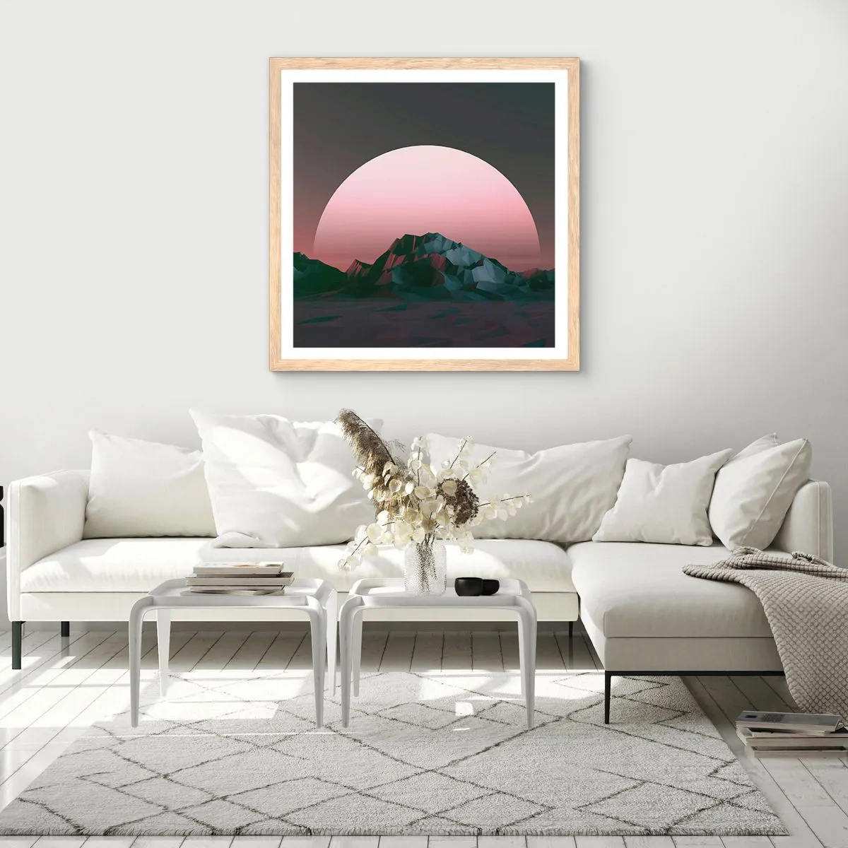 Pôster com moldura de carvalho claro - Numa galáxia vizinha - 60x60 cm