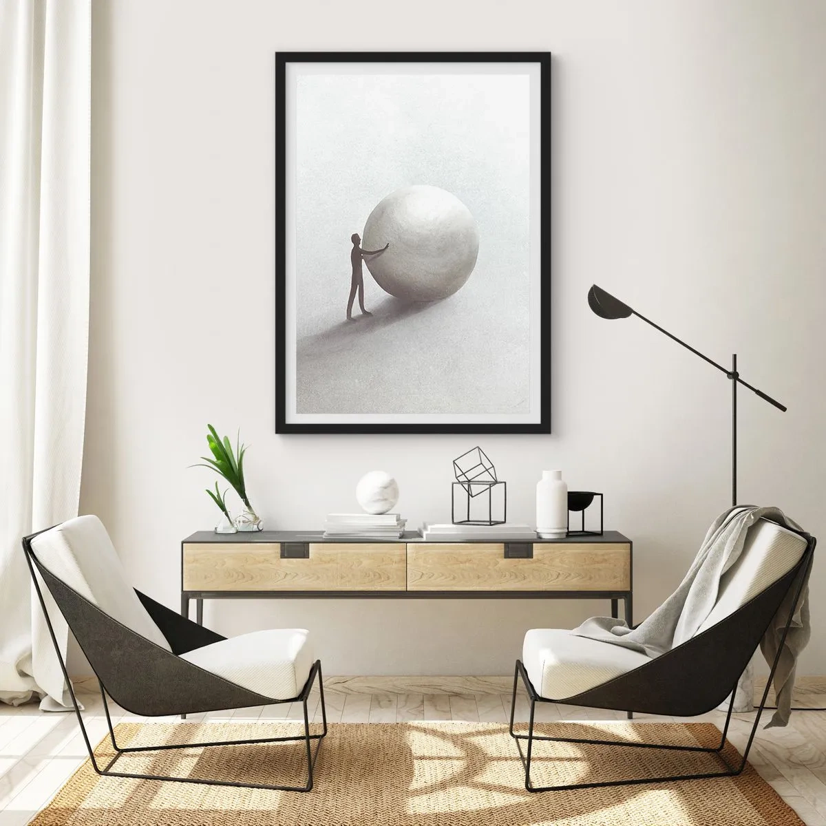 Pôster com moldura preta - O Jogo da Vida - 61x91 cm