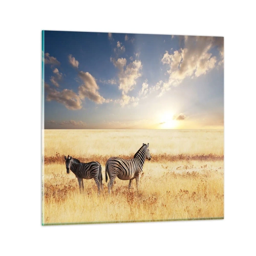 Quadro em vidro - Vá embora, não perturbe - 50x50 cm