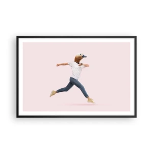 Pôster com moldura preta - Uma pitada de absurdo - 91x61 cm