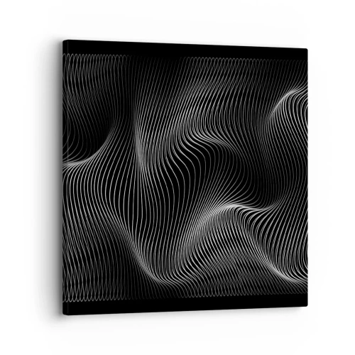 Quadro em tela - Dança de luz no espaço - 30x30 cm
