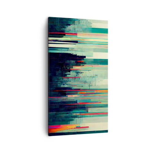 Quadro em tela - Cidade futurista - 45x80 cm