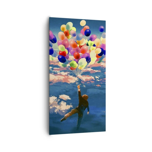 Quadro em tela - Um sonho de infância tornado realidade - 65x120 cm