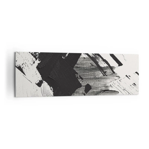 Quadro em tela - Abstração – expressão do preto - 160x50 cm