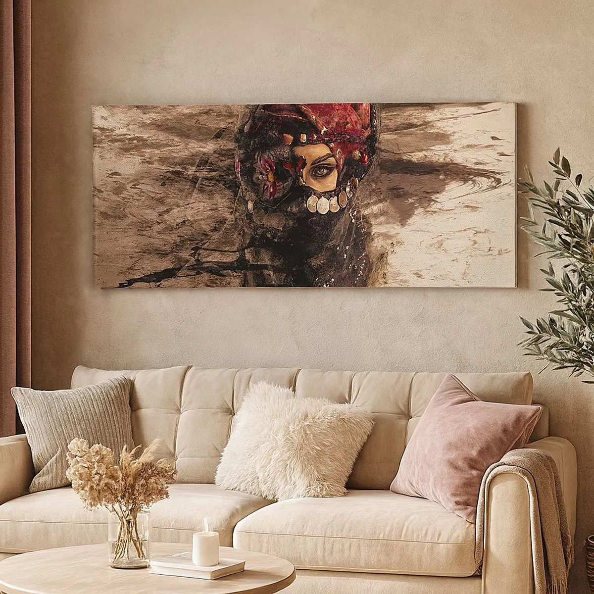 Quadro em tela - Perturbador, para dizer o mínimo - 100x40 cm