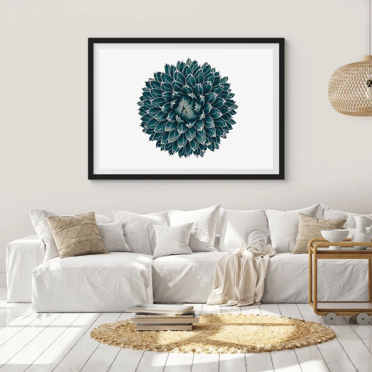Pôster com moldura preta - Estrela do Deserto - 50x40 cm
