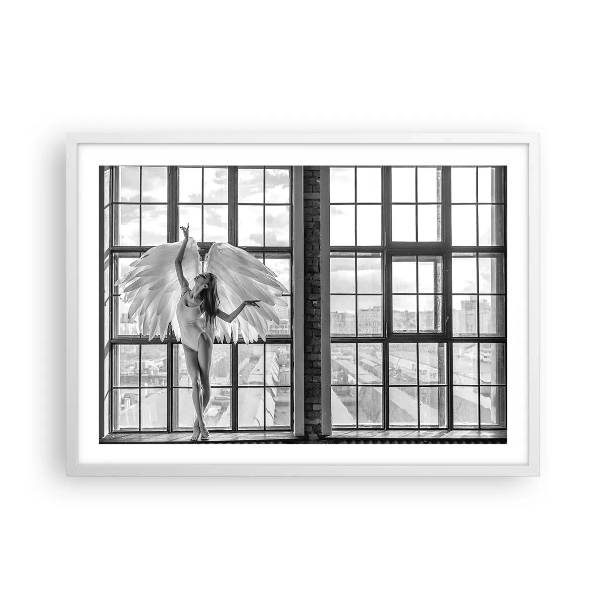 Pôster em moldura branca - Cidade dos Anjos? - 70x50 cm