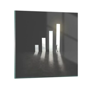 Quadro em vidro - Sucesso – impressão - 70x70 cm